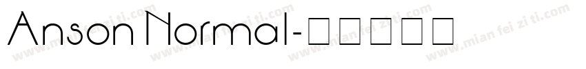 Anson Normal字体转换